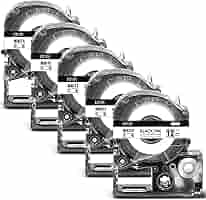 Mylabel キングジム 互換テープカートリッジ テプラPRO 12mm 5個入り NTS12K-5P 白地黒文字 長さ8M [SS12K-5P 互換品] 互換 テプラテープ n5ksbvb Amazon | 互換テプラ 12mm 白 テプラPRO テープカートリッジ 5個